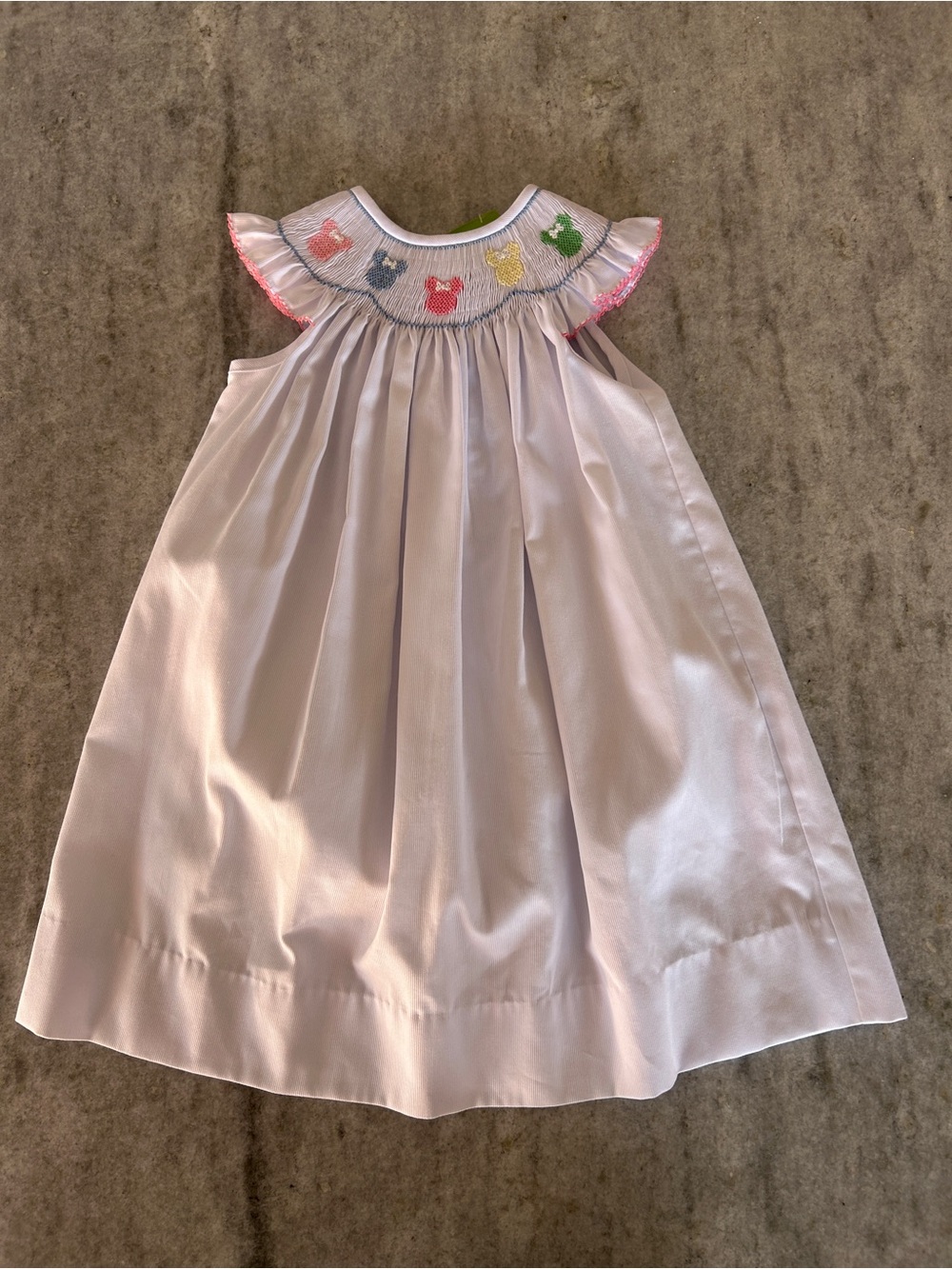 Classic Whimsy Smocked Minnie Mouse Ears Dress Size 4